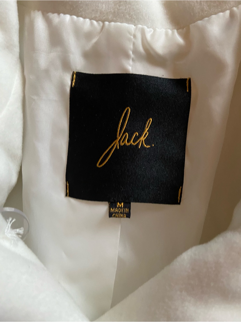 Jack by BB Dakota White Pea Coat Jacket - Picture 2 of 3